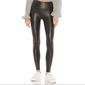 Spanx EUC Faux Leather Legging Black I Size M